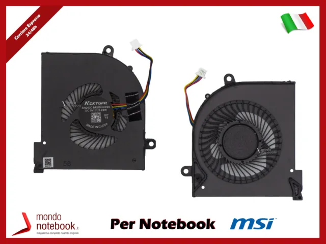 Ventilateur de CPU Fan 4Pin Pour MSI GS65 GS75 Series