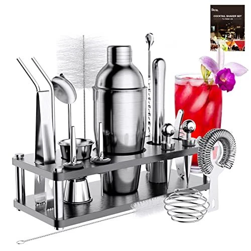 RATEL Shaker Cocktail Ensemble 18 Pièces en Acier Inoxydable Kit Barman Profe...
