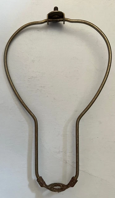 Berger Vintage 9" Tall Electric Table Lamp Steel Harp