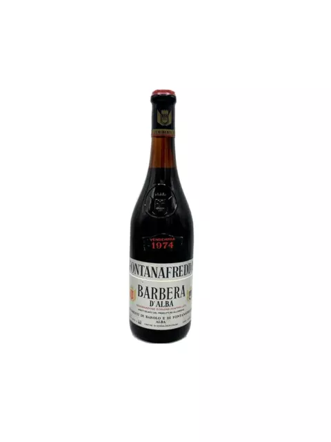 Vintage Barbera D'Alba 1974 Fontanafredda Vin Rouge 75cl 12,5 %