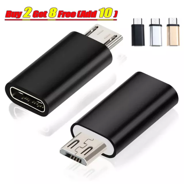 USB Type C Female to Micro USB Male Converter Adapter Micro Converter Adaptor UK