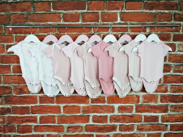Girls Baby Bundle 0-3 Months Next Mothercare Etc Babygro One Piece Stripe 62Cm