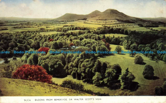 R646376 Eildons from Bemersyde. Sir Walter Scott View. Lilywhite. 1961