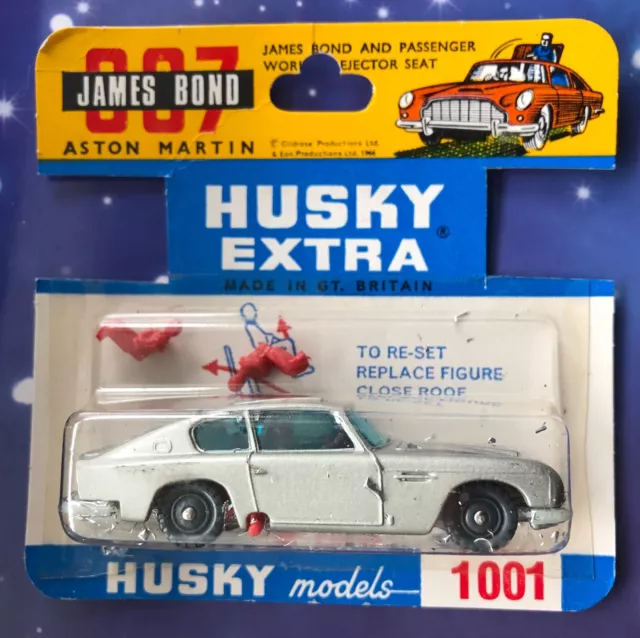 Husky models 1001 James Bond Aston Martin DB5 MOC   die cast 007