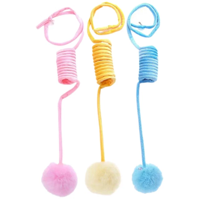 3 Pcs Kitten String Toys Small Plush Cat Toys Cat Interactive Toy