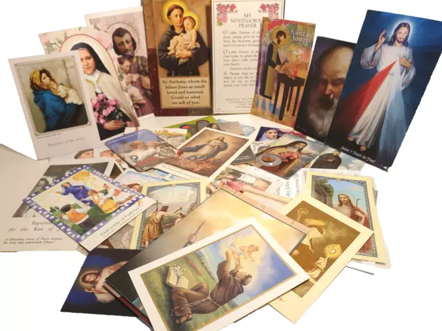 Catholic prayer cards mixed group (3)