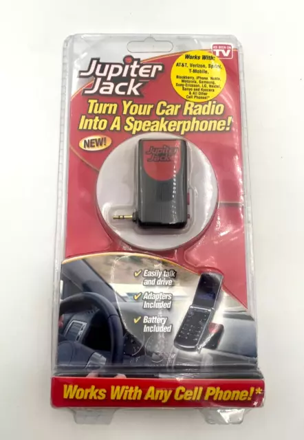 Jupiter Jack Cell Phone Car Radio Hands Free Speakerphone Converter Kit NEW