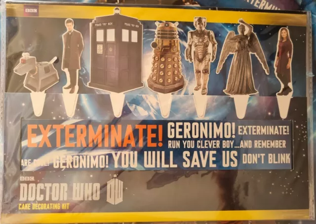 Sale! 2012 Lakeland *Doctor Who* Cake Decorating Kit Toppers And Band Bnip