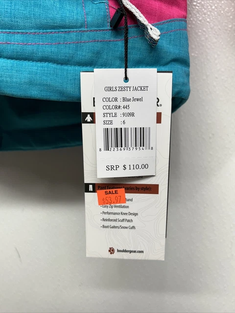 Giacca da sci isolata Boulder Gear Zesty $110 al dettaglio | taglia 6 #y1a 2