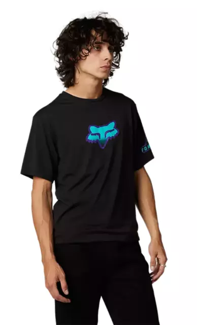 Fox Drierelease Motocross Vtt Vélo Électrique MTB MX Haut Tee-Shirt Vizen Noir