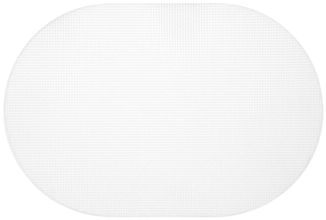 Cousin Kunststoff Leinwand Form 7 Stück 12""x17,5"" - oval klar - 40000743