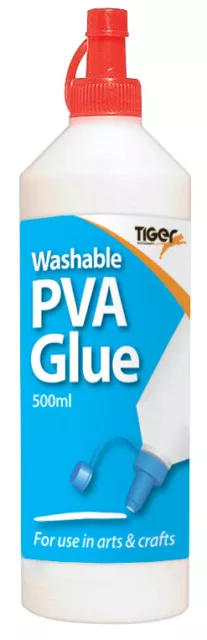 PVA Glue bottles Washable Safe Glue Ideal School Craft Home Office