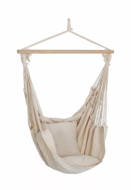 Hängesessel Hängesitz Hängestuhl Hängematte Schaukel Sessel mit 2 Kissen