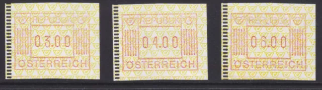 Österreich 1983 Automatenmarken-Standartsatz 1.Ausgabe 3.-4.-6.-postfrisch**