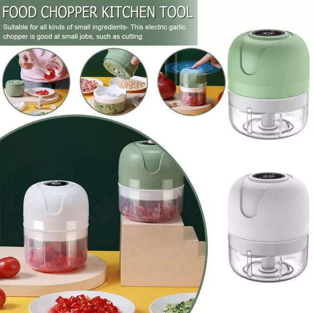 Electric Chopper Mini USB Wireless Garlic Meat Fruit Vegetable Food Grinder `й 2