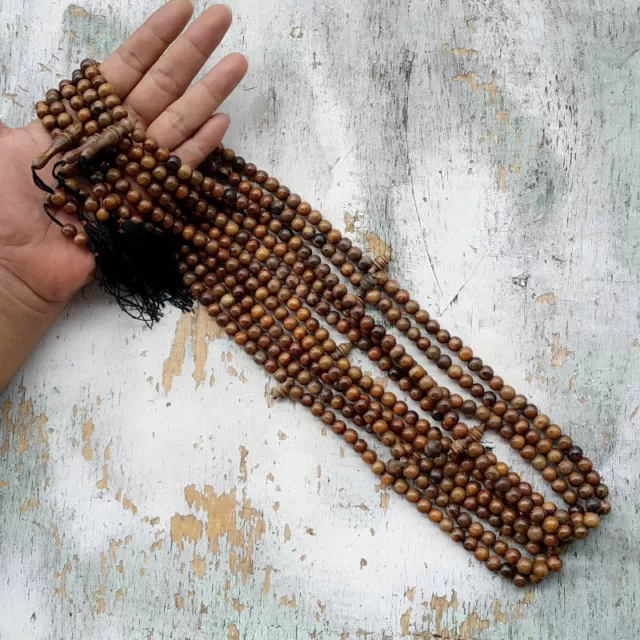 Aetoxylon Agarwood Islamic Tasbih 99 Beads Muslim Prayer Misbaha 8 MM Subha