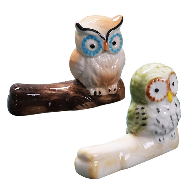 4 piezas Vajilla Soporte Cuchara Descanso Palillos Soporte Mesa Pluma