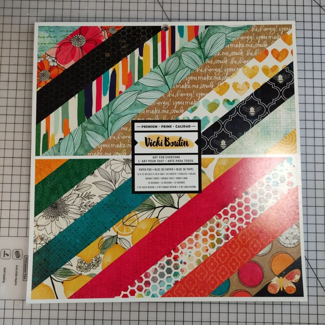 Almohadilla de papel American Crafts Vicki Boutin Art para todos 12x12 RARA TOTALMENTE NUEVA