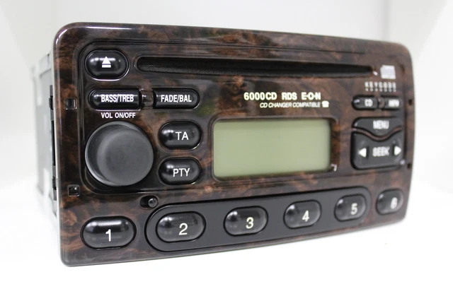 ORIGINAL FORD 6000CD RDS EON Wurzelholz 6000 CD Radio 98AP-18C815-DB