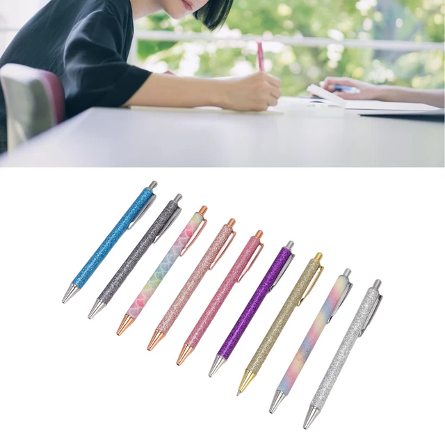 (Set Of 9pcs) Writing Ballpoint Pens Decorative Practical Ballpoint Pens