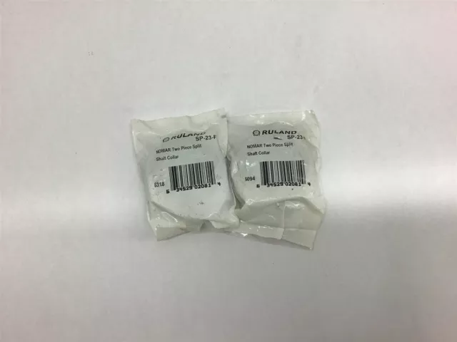 Ruland NOMAR Two Piece Split Shaft Collar SP-23-F Lot of 2