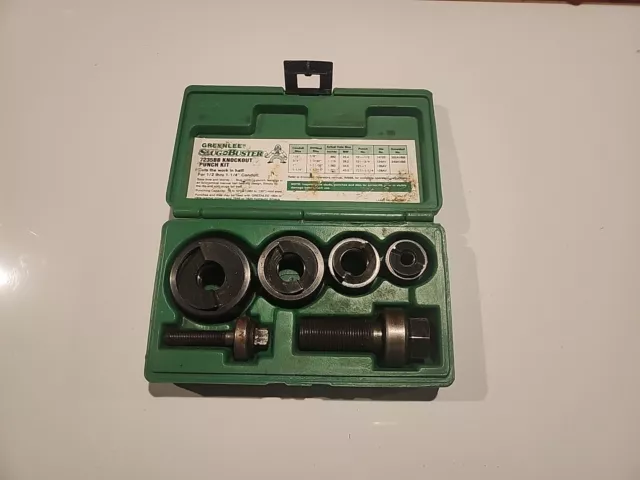 Greenlee 7235BB Slug Buster Knockout Punch Set 1/2" - 1 1/4" Very Good Condition 2