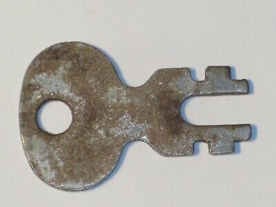 vintage double sided warded skeleton key ornate old lock hardware