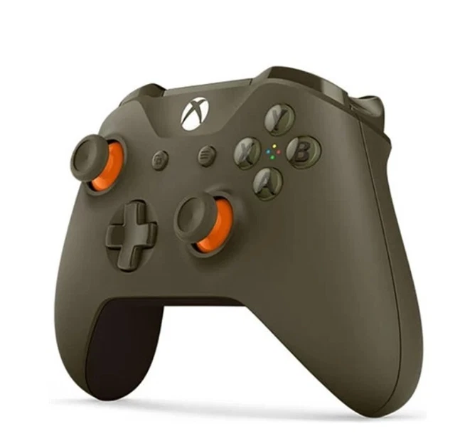 Official Xbox One Military Green with Orange Accents Controller Brand New In Box