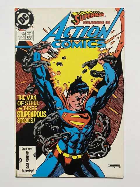 Action Comics #580 1986 Starring Superman DC Comics Copper Love