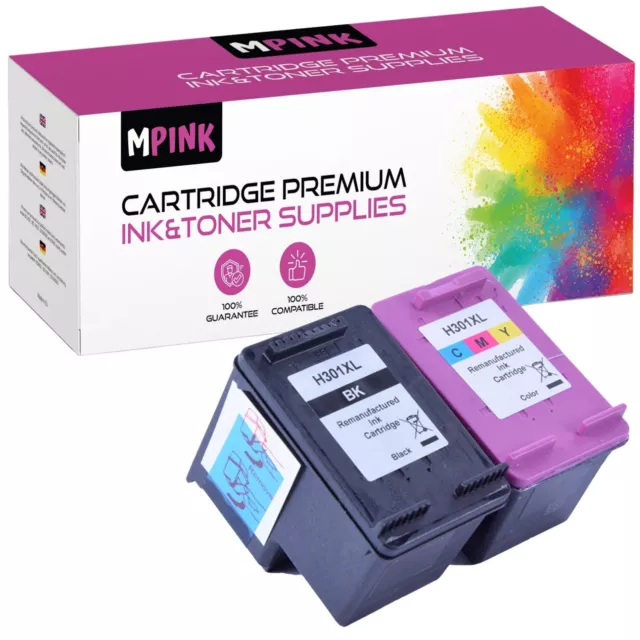 301 Ink Cartridge Compatible for HP 301XL 2540 3055a Envy 4500 4502 4507 XL