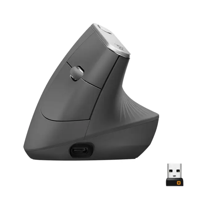 Souris verticale Bluetooth aste sans fil, souris ergonomique RVB