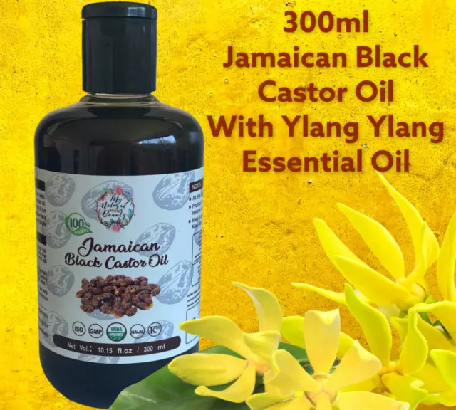 AMAZING results- JAMAICAN BLACK CASTOR OIL -🌴with Ylang Ylang -Grow hair fast