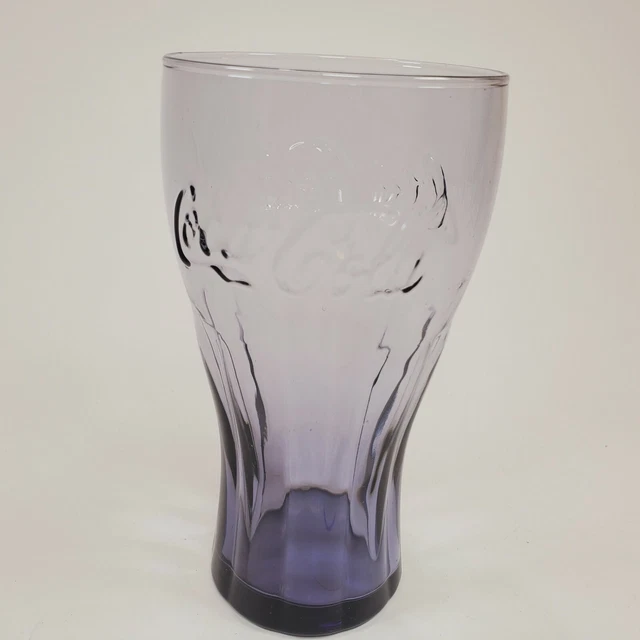 VTG MCDONALD'S COCA Cola Purple Amethyst Glass 16oz Drinking Glasses