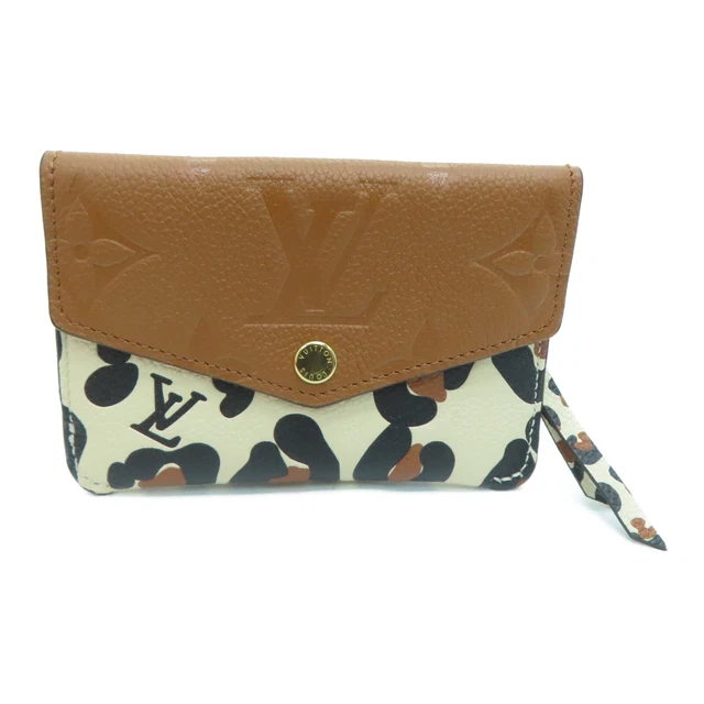 Louis Vuitton LV Card Case M80692 Monogram Empreinte Calfskin Leather Brown