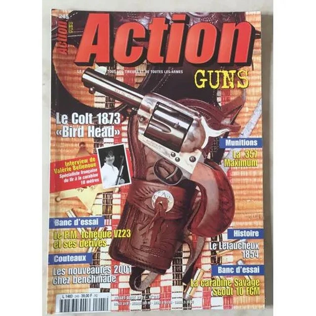 ACTION GUNS N°245 Colt 1873 Bird Head Lefaucheux 1854 Carabine Savage ...