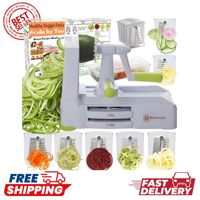 Zoodles Machine 7-BLADE VEGETABLE SPIRALIZER, Perfect for Healthy Zoodle Pasta Creation ...