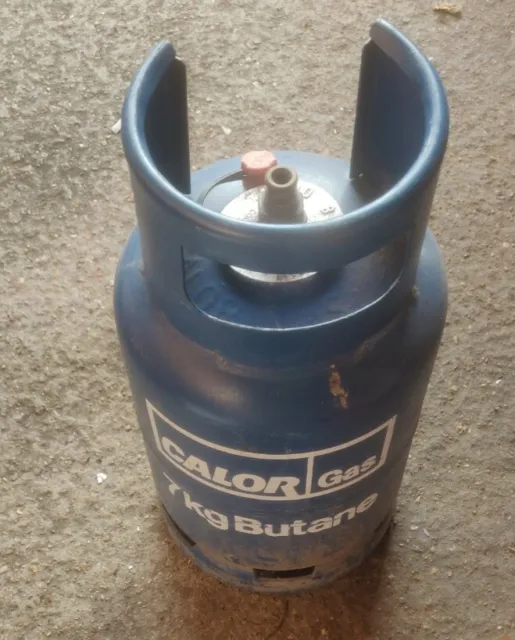 7KG BLUE CALOR Butane Gas Bottle, Half Full £29.99 - PicClick UK