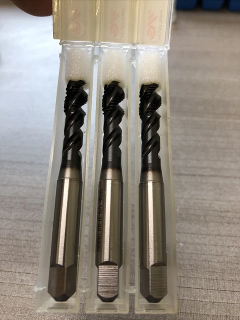 YG 5/16-24 GH3 E0463 HSSE-V3 Cnc Taps Modified Flat Bottom Qty 3 Taps For This S