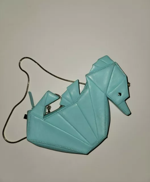 Kate Spade Breath of Fresh Air Origami Crossbody Seahorse Purse