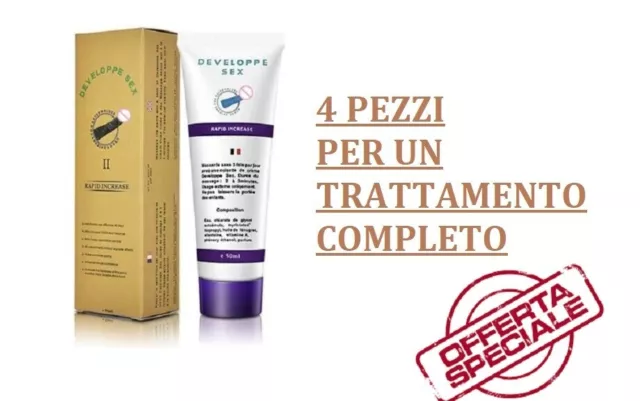 Maxi Sconto Developpe Ingrandimento Pene Cura Trattamento Completo 4 Crema Uomo