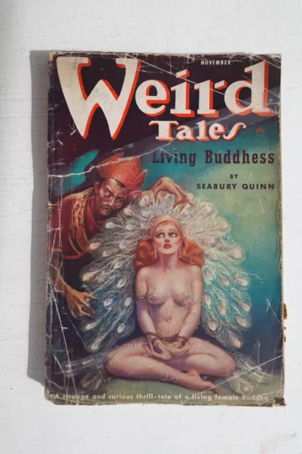 Vintage Pulp Magazine Weird Tales Nov 1937 US Edition Brundage cover