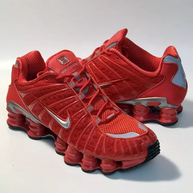 red nike shox mens