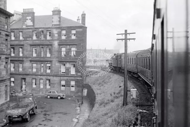 PHOTO BR British Railways Station Scene - PARTICK WEST 1964 10