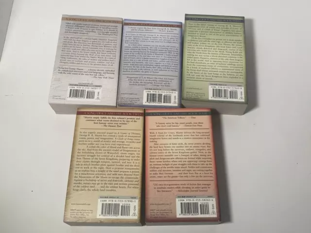 5 Book Boxed Set SONG OF ICE AND FIRE A Game of Thrones by George R. R. Martin 3