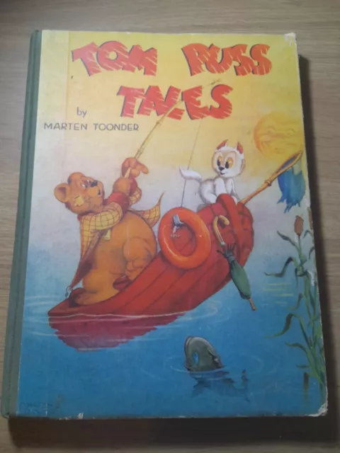 Tom Puss Tales by Marten Toonder - 1948 Children`s Collectable Book Vintage