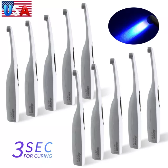 3 Second Wireless Cordless Dental LED Curing Light Lamp Resin Cure Light 5W USA