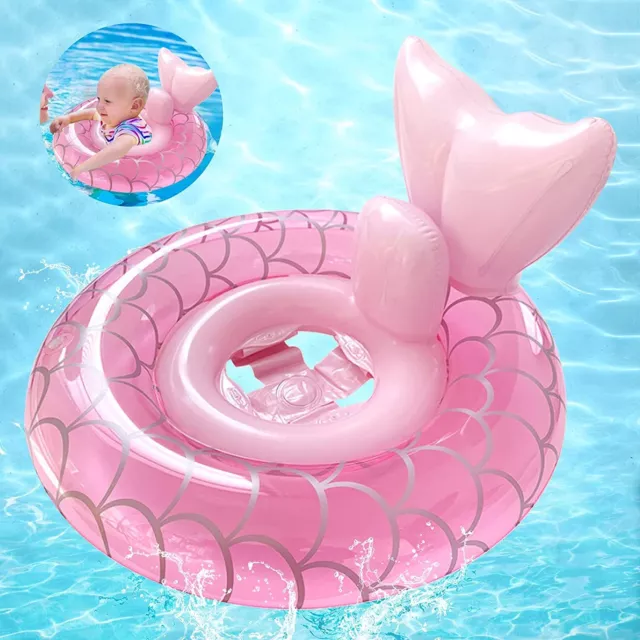Baby Swimming Ring Seat Inflatable Toddles Kids Swim Pool Infant Float Safety AU