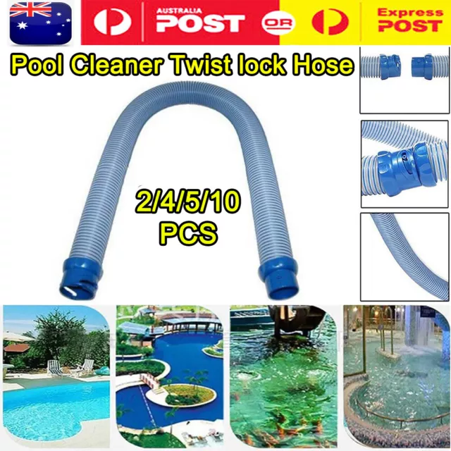 10X Pool Cleaner Twist lock Hose 1 meter For Baracuda Zodiac X7 T3 T5 MX6 MX8 AU