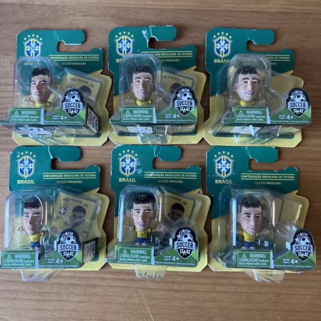 SoccerStarz Brazil Neymar Jr Home Kit 2014 Unopened 