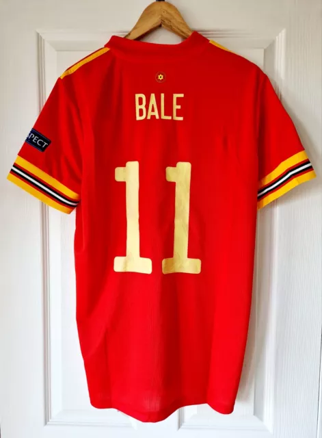 Authentic Wales Euro 2020 Home Shirt - Size Adult Large - BALE Brand New Tags